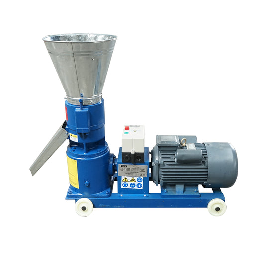 Feed granulator, 4KW grain press, 220V with a 6mm die and a maximum yield of 150kg/H