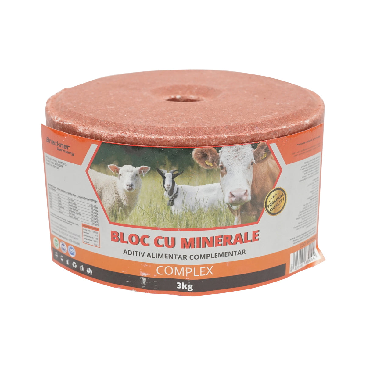 3kg salt block with mineral complex for animals Breckner Germany