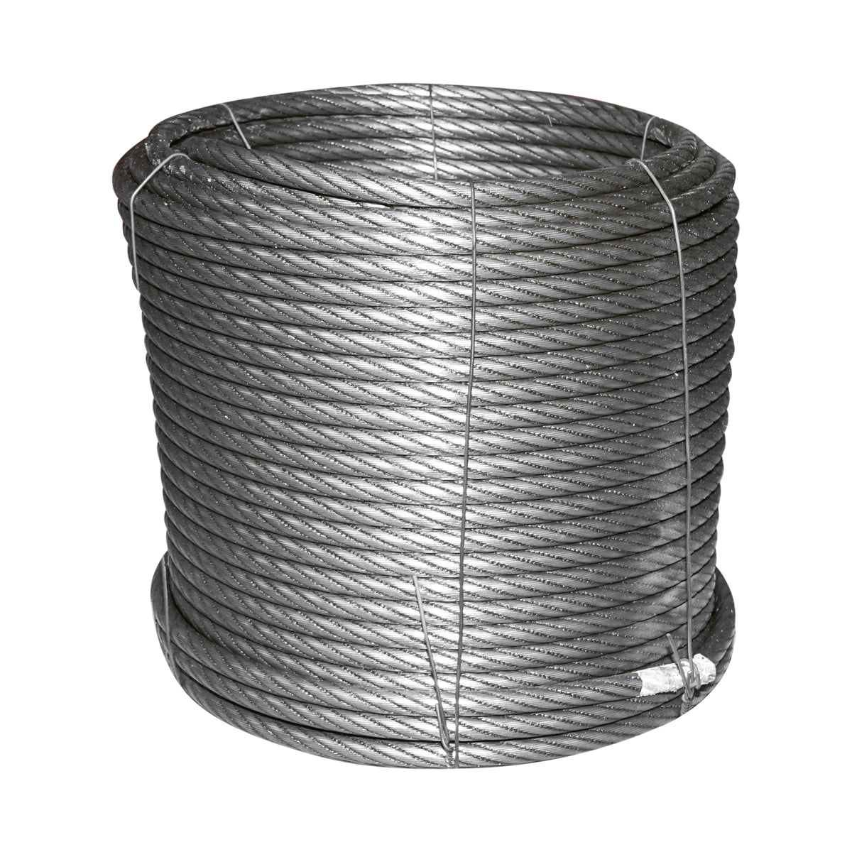 Steel winch cable 6x25 Ø 10mm with hammered metal core 60m/roll