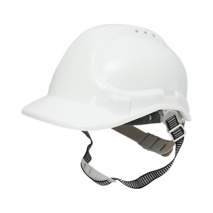Adjustable ventilated helmet 51-63cm white Crownman
