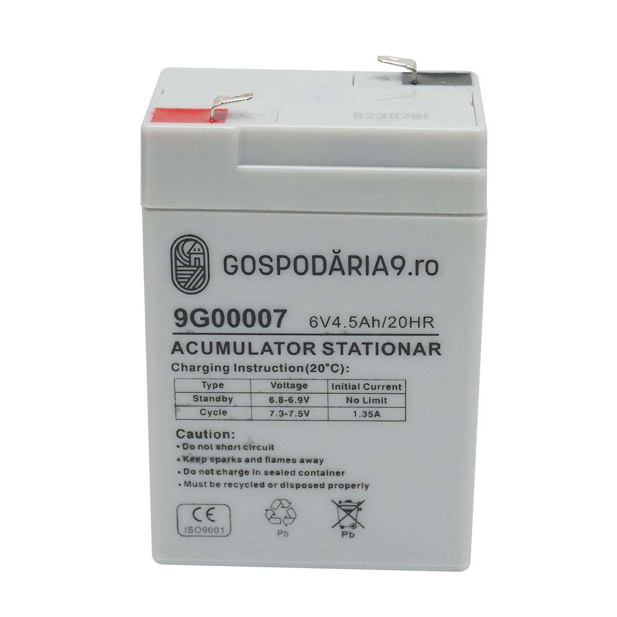 Solar gel battery 6V 4.5Ah 20HR, 70x47x101x107 mm FC6-4.5 Household 9