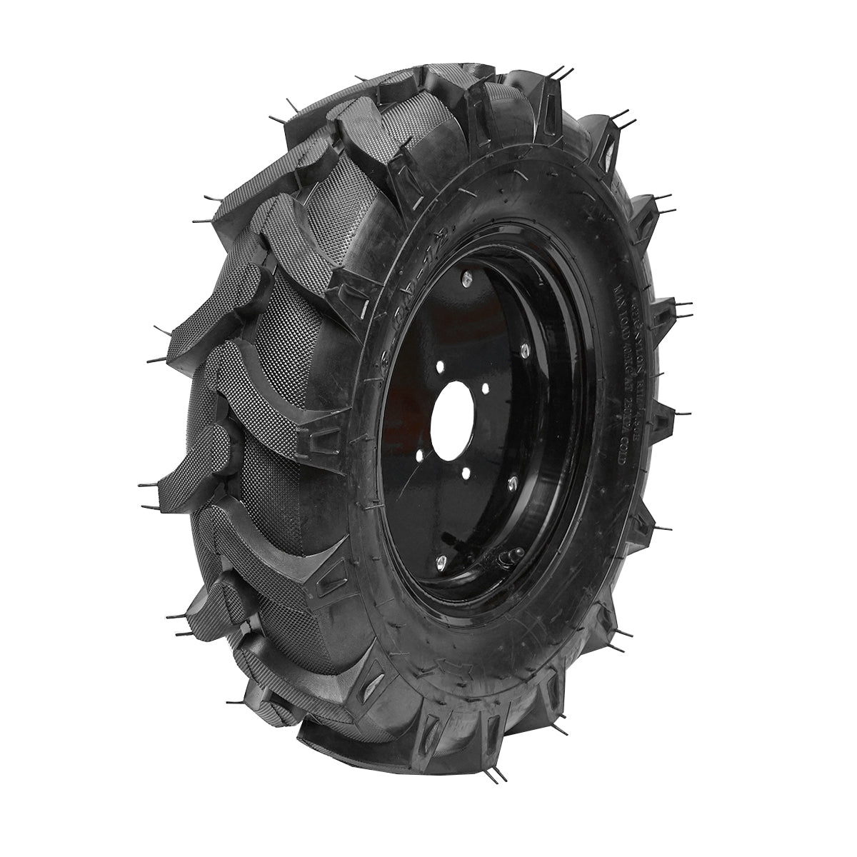 Complete wheel 600/12 R1 6PR with black rim