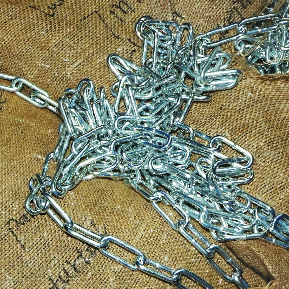 Galvanized chain with elongated links 7mm long 100m Breckner Germany
