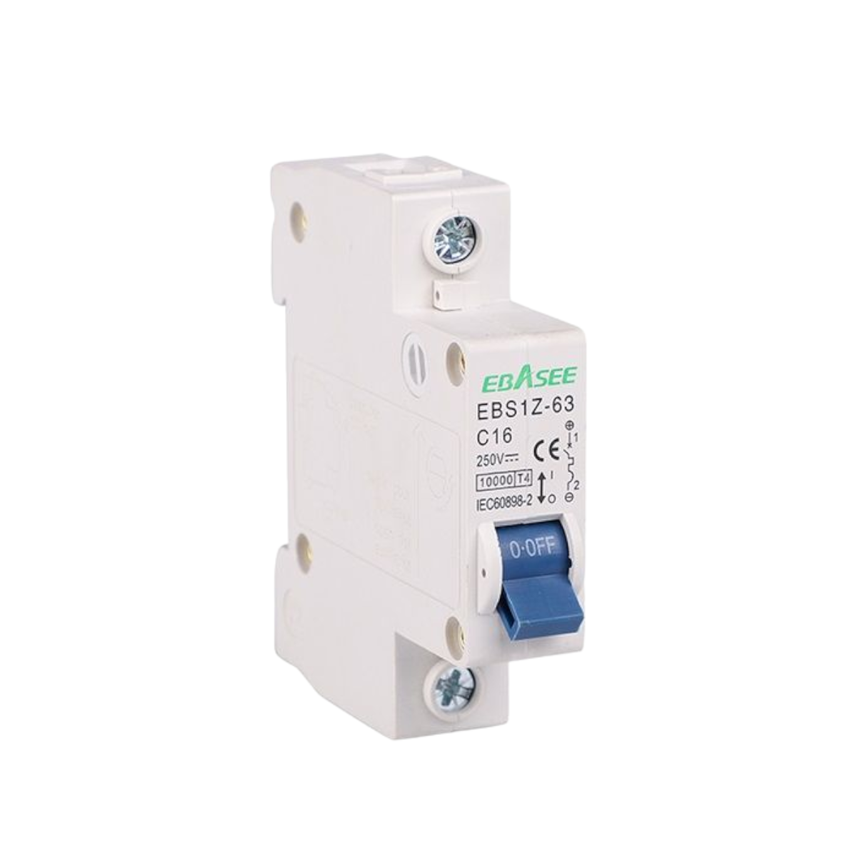 Automatic circuit breaker 1P, 16A 250V, EBS1Z-63, Ebasee