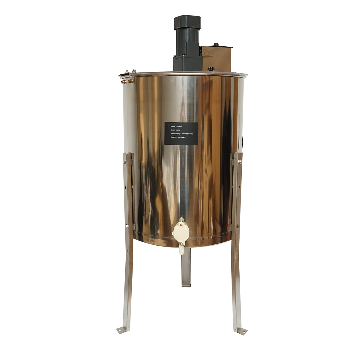 Electric centrifugal bee honey extractor 220V, stainless steel with 4 frames