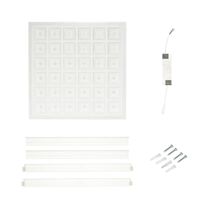 Slim LED panel 48W, 220V, 6500K, IP20, 600x600x7mm for surface or recessed ceiling Breckner Germany
