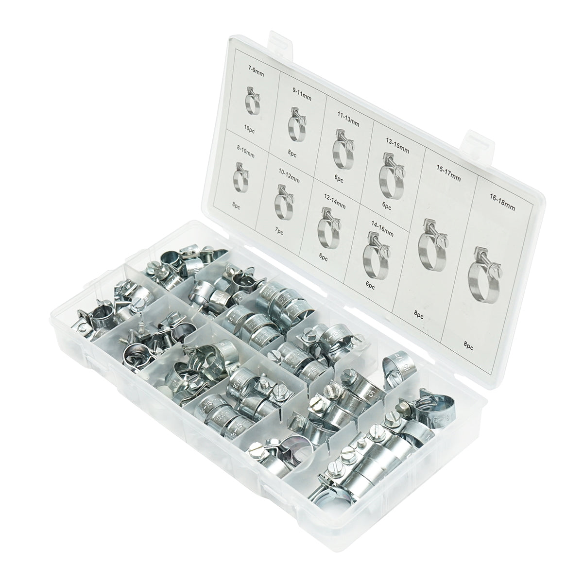 Clamping collar tool kit with screws 73 pieces Breckner Germany