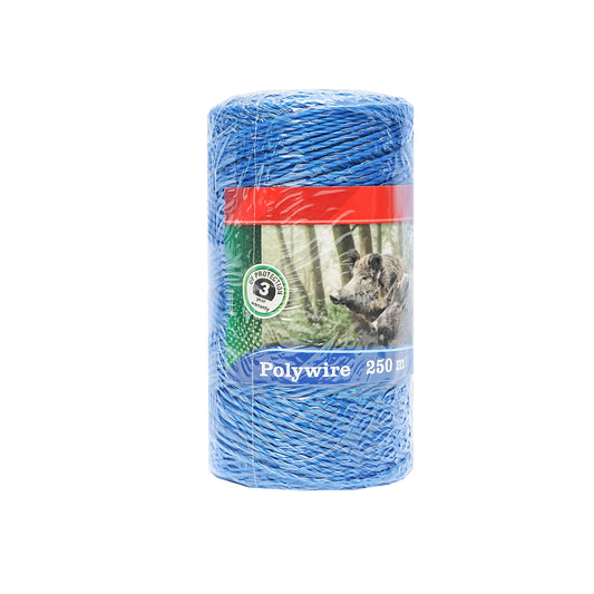 Blue wire roll 250m 4 x 0.2mm 4 Ohm/m 200 kg electric fence