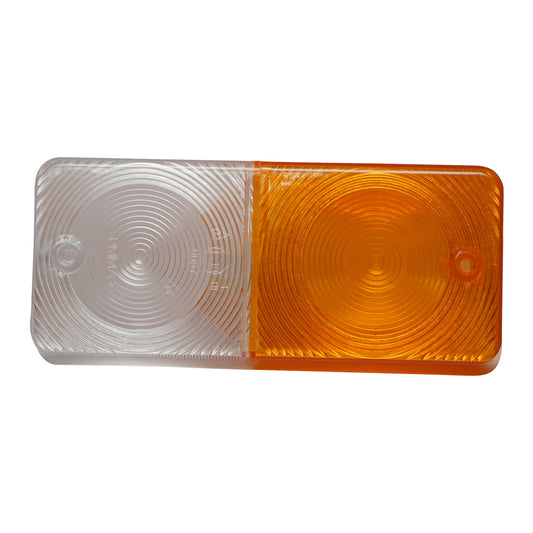 Disperser/front signaling lamp glass white-yellow 180x80x43mm