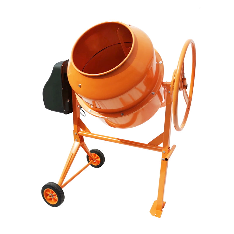 Concrete mixer 800W, drum volume 200L, gear and crown made of cast iron, 58Kg Breckner Germany