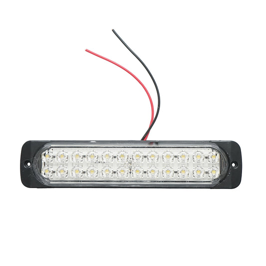Slim LED side marker lamp 12-24V, white FR0280 Breckner Germany