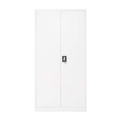 Metal storage cabinet 1800x900x400mm with 2 secure doors, 4 shelves, gray Breckner Germany