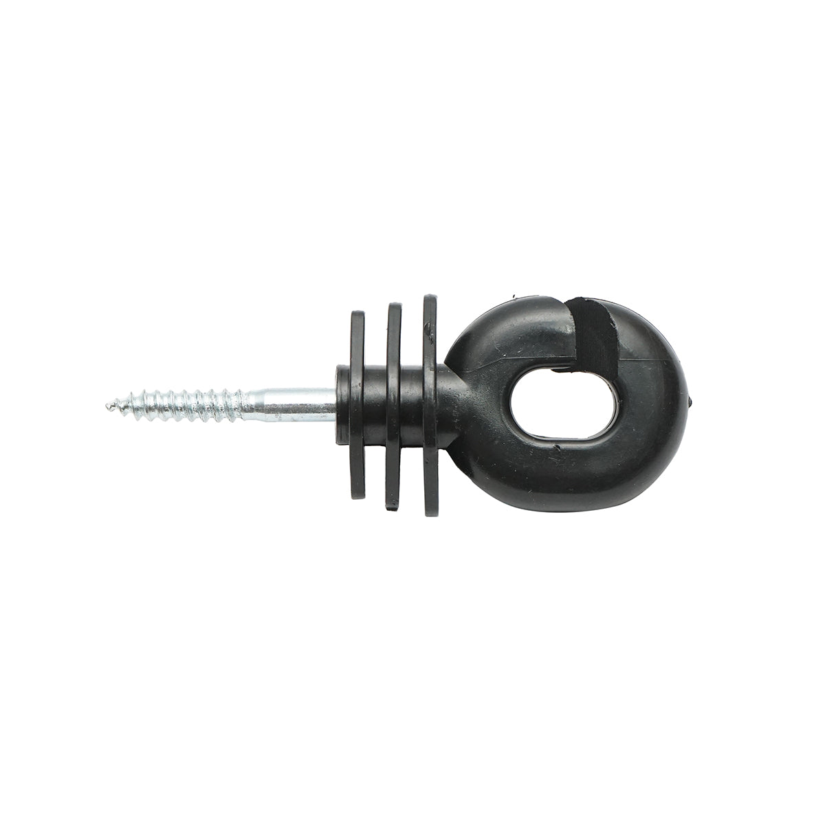 Black corrugated insulator 5.9mm, 100x40mm for electric fence wire Breckner Germany