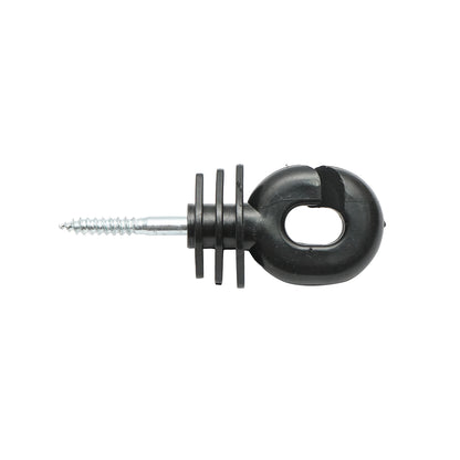 Black corrugated insulator 5.9mm, 100x40mm for electric fence wire Breckner Germany