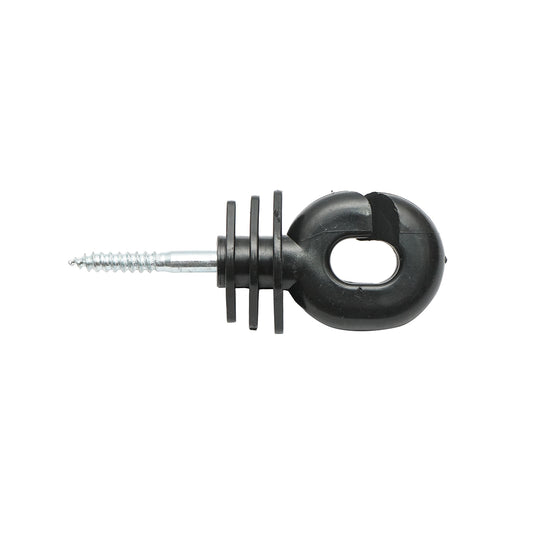 Black corrugated insulator 5.9mm, 100x40mm for electric fence wire Breckner Germany