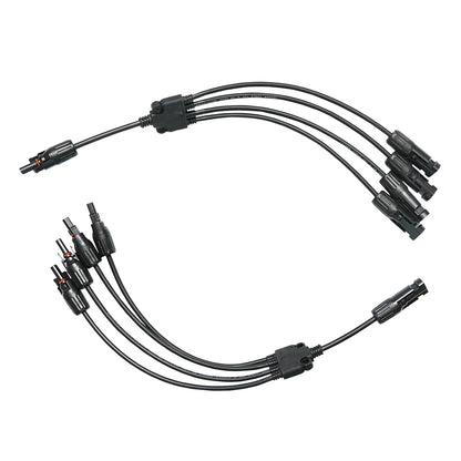 Y connector with cable, MC4 4 in 1 parallel IP67 Breckner Germany