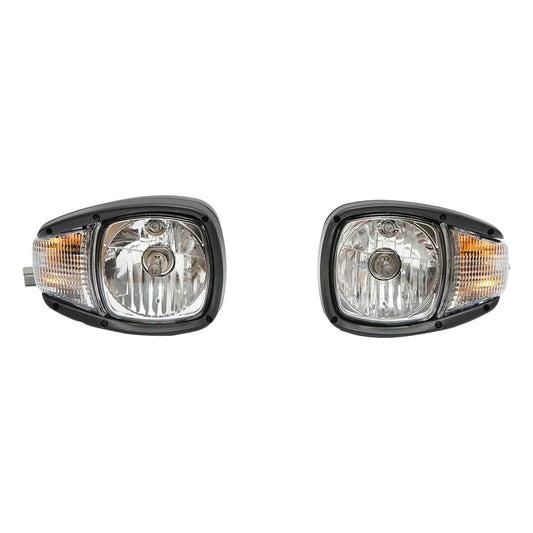 Set of headlights with right and left signaling 12V HR-A-016B Breckner Germany