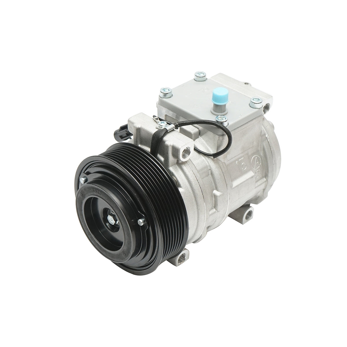 Air conditioning compressor for John Deere OEM codes AL176858, AL176857, AL154203, AL155836, AL78779, RE203758, 12V