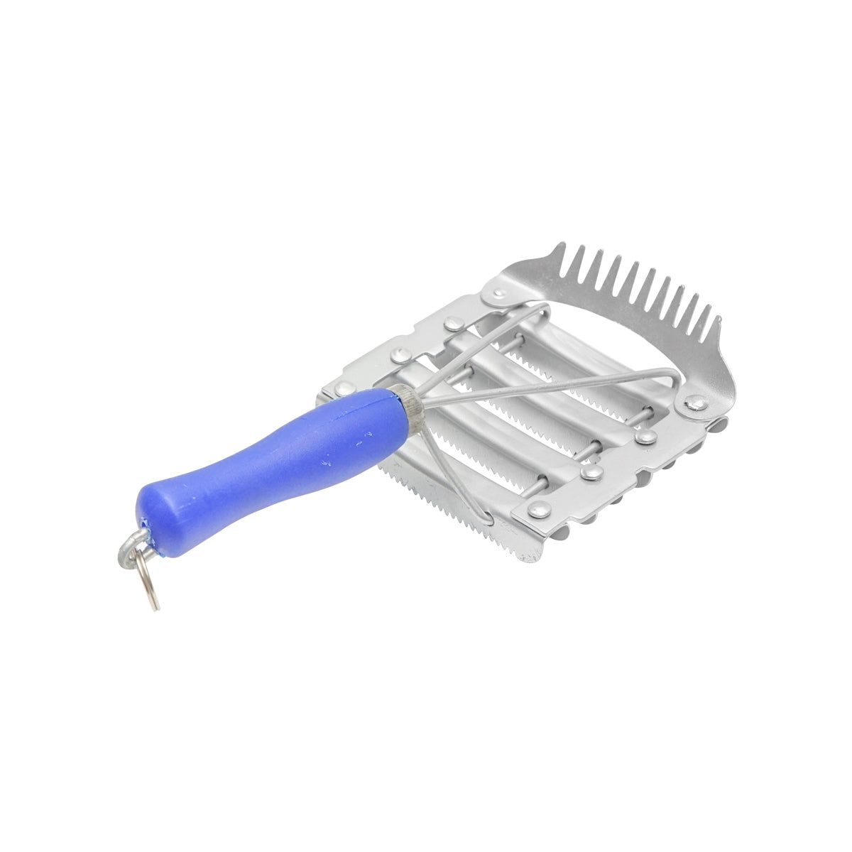 Square metal comb brush for horses with a mane comb Breckner Germany