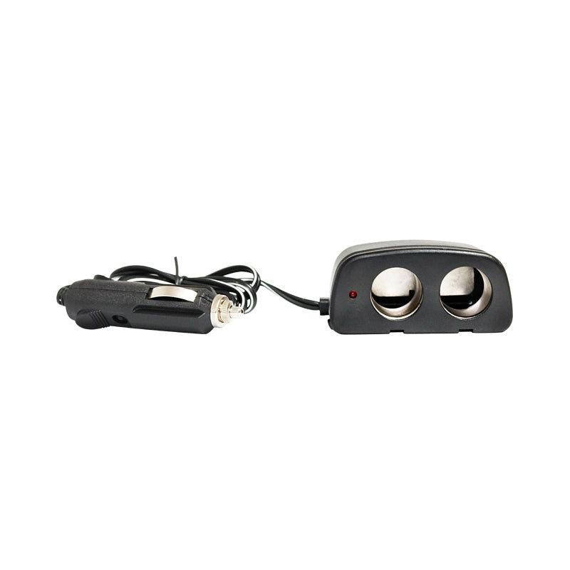 Double car cigarette lighter extension