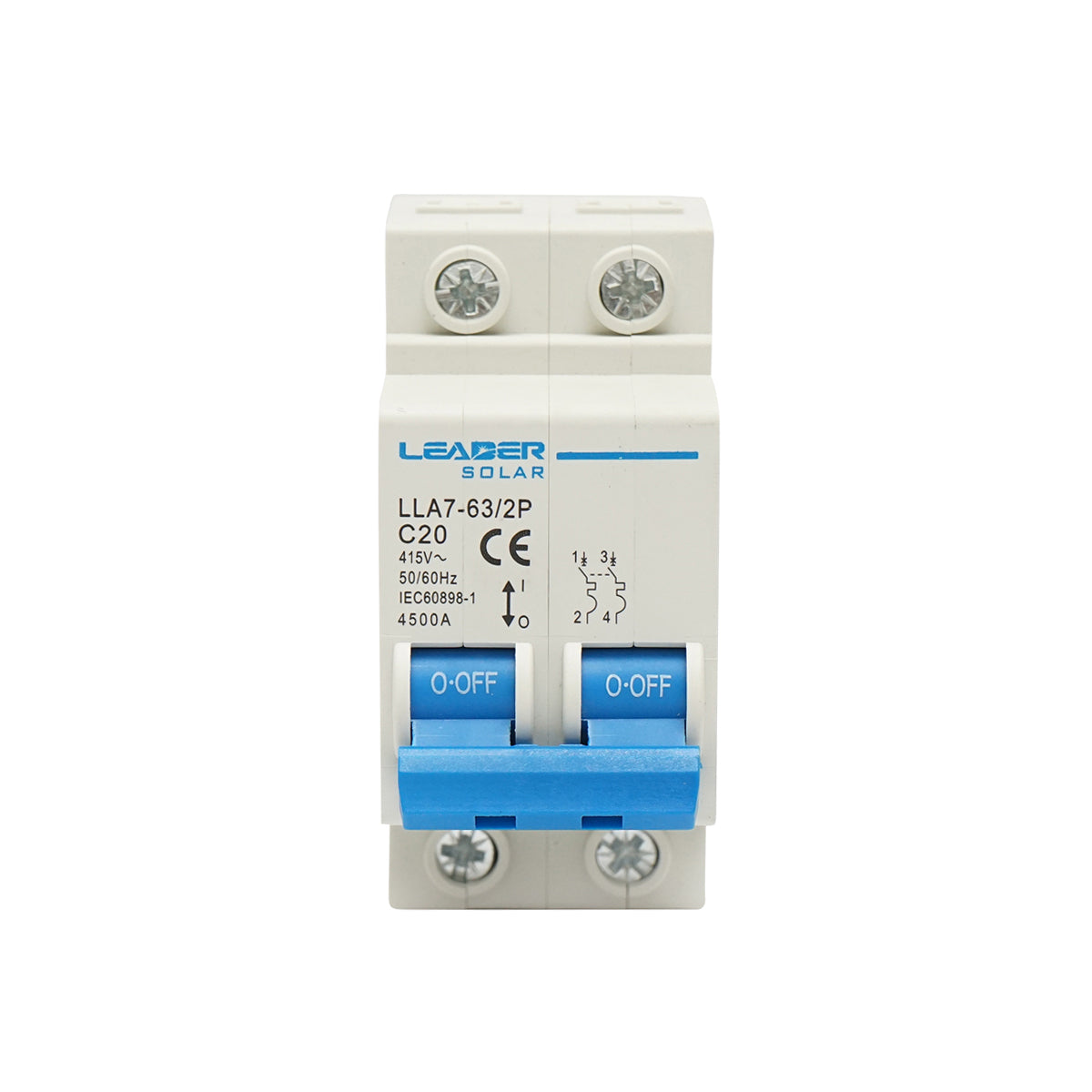Automatic safety switch type 2P-20A-415VAC Leader