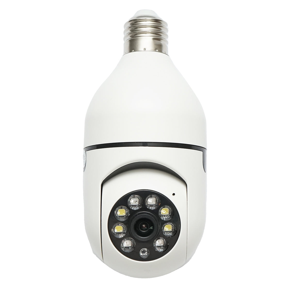 Smart-bulb PTZ surveillance camera, WIFI 2.4G 1080P, E27 bulb type with motion sensor and YIIoT application Breckner Germany
