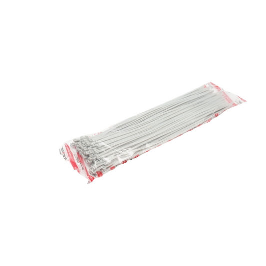 Necklace, plastic facet 4.8x380mm gray, set of 100 pieces Breckner Germany