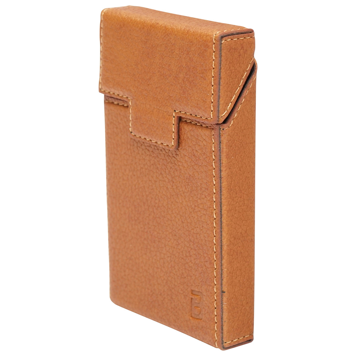 Brown leather case for cigarette pack P34 Breckner