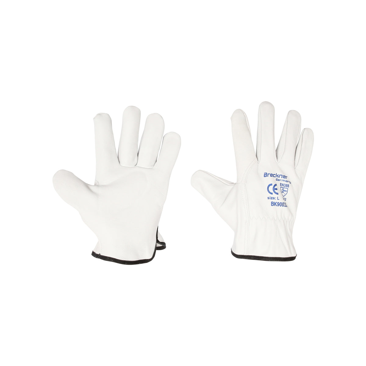Soft leather work gloves size L Breckner Germany