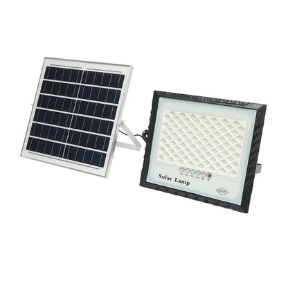 100W LED projector with 15W solar panel, 15000mAh battery, and remote control IP67 Breckner Germany