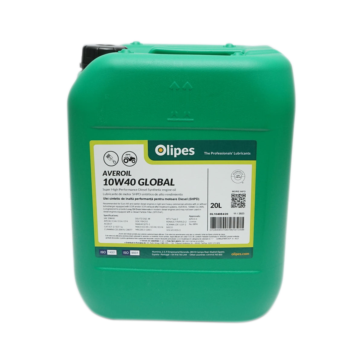 Olipes Averoil 10W40 Motor Oil 20L