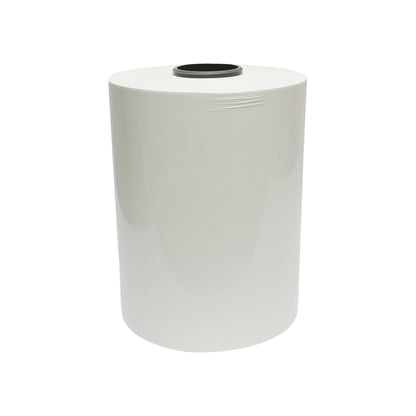 Unwrapped film for bales, White 330mm x 25mic x 1800m with UV protection, Breckner Germany