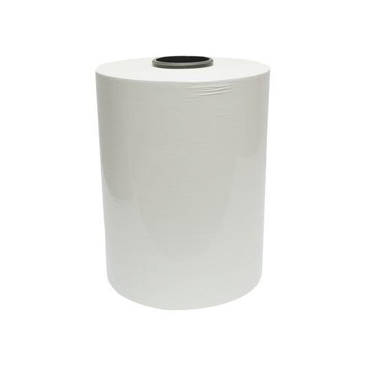 Unwrapped film for bales, White 330mm x 25mic x 1800m with UV protection, Breckner Germany