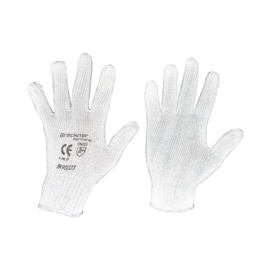 White cotton work gloves size 9 Breckner Germany