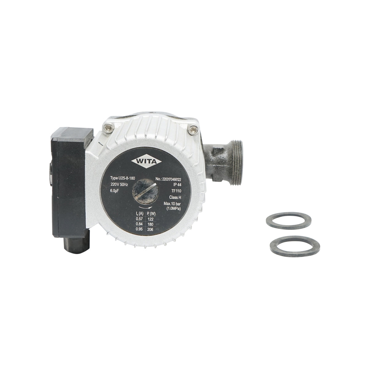WITA U25-8-180 water recirculation pump for the heat pump