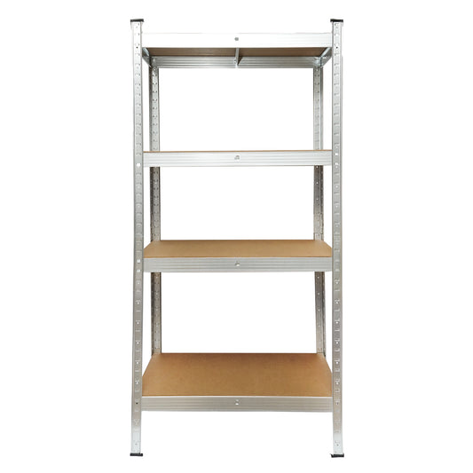 Metal shelf with 4 MDF shelves, 144x60x30cm, 50kg/shelf, assembly without screws Breckner Germany