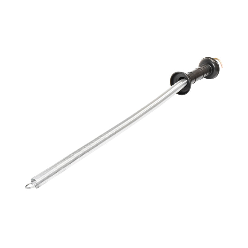 Black gate handle with hook and 3m electric fence arc Breckner Germany