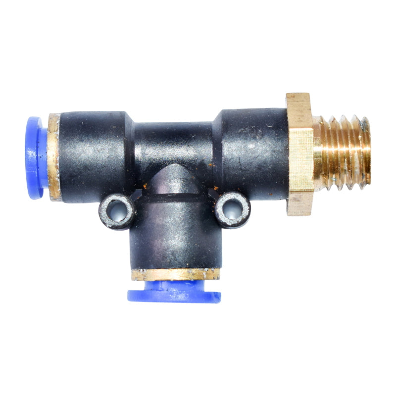 Quick T plastic connector with metal screw fi 8x8 and M12