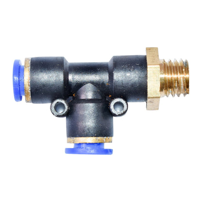 Quick T plastic connector with metal screw fi 8x8 and M12