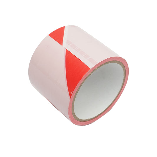 Red/white delimiting and signaling tape 75mmx50m