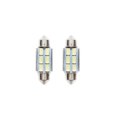 Set of 2 LED SMD SOFIT bulbs 36mm 12V 0.2A cold light Breckner Germany