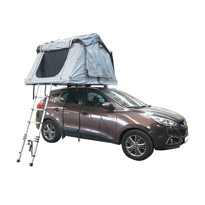Waterproof car tent for 2 people, attachment to the ceiling with a platform and ladder