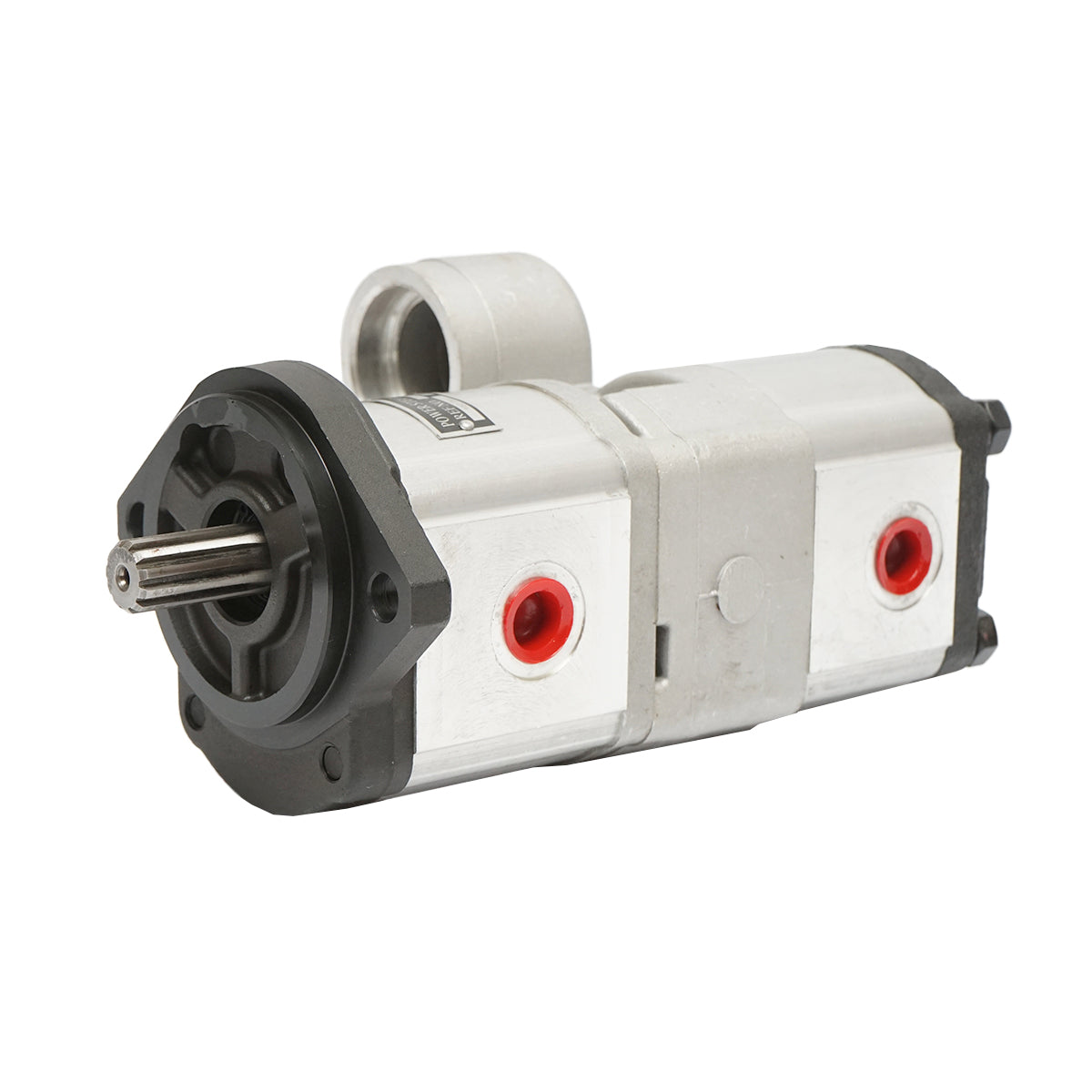 Double hydraulic pump, flow 18+14cm3, rotation direction to the right for Massey Ferguson OEM 3800195M91