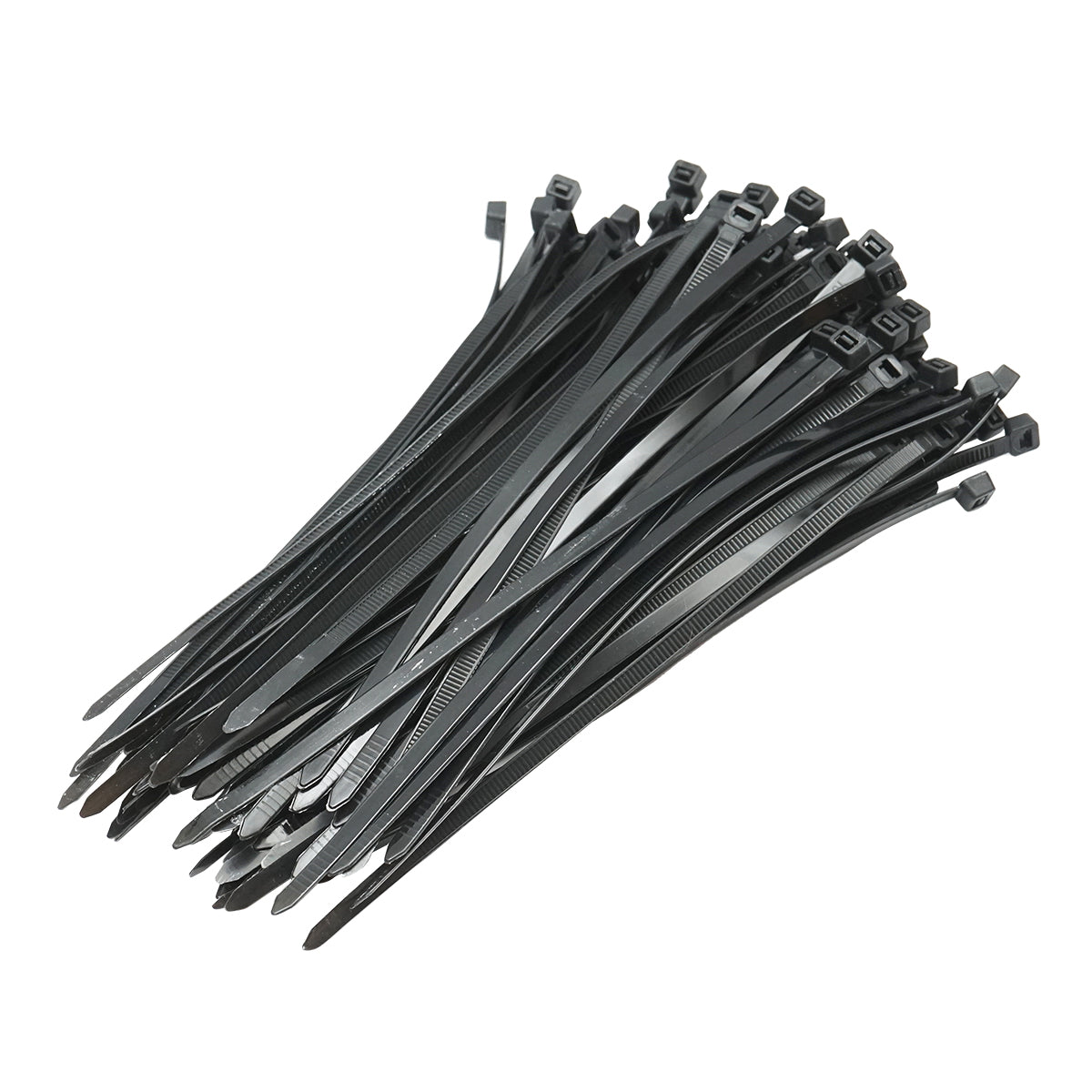 Facets, plastic necklace 4.8x200mm black set of 100 pcs Breckner Germany