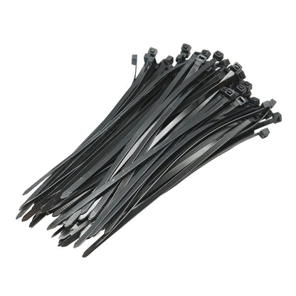 Facets, plastic necklace 4.8x200mm black set of 100 pcs Breckner Germany