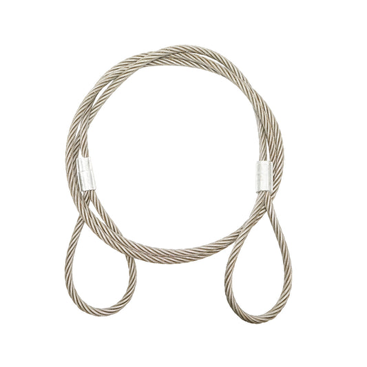 Steel winch cable 6x37 16mm diameter 4m with 2 eyes