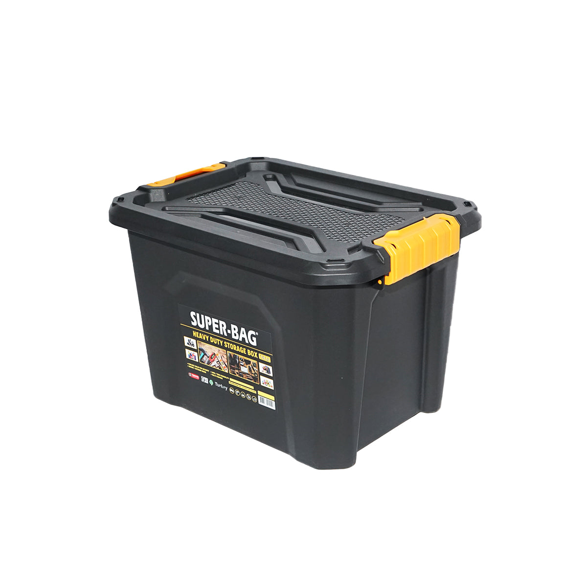 Storage box with lid for heavy loads 18L 385x295x260mm