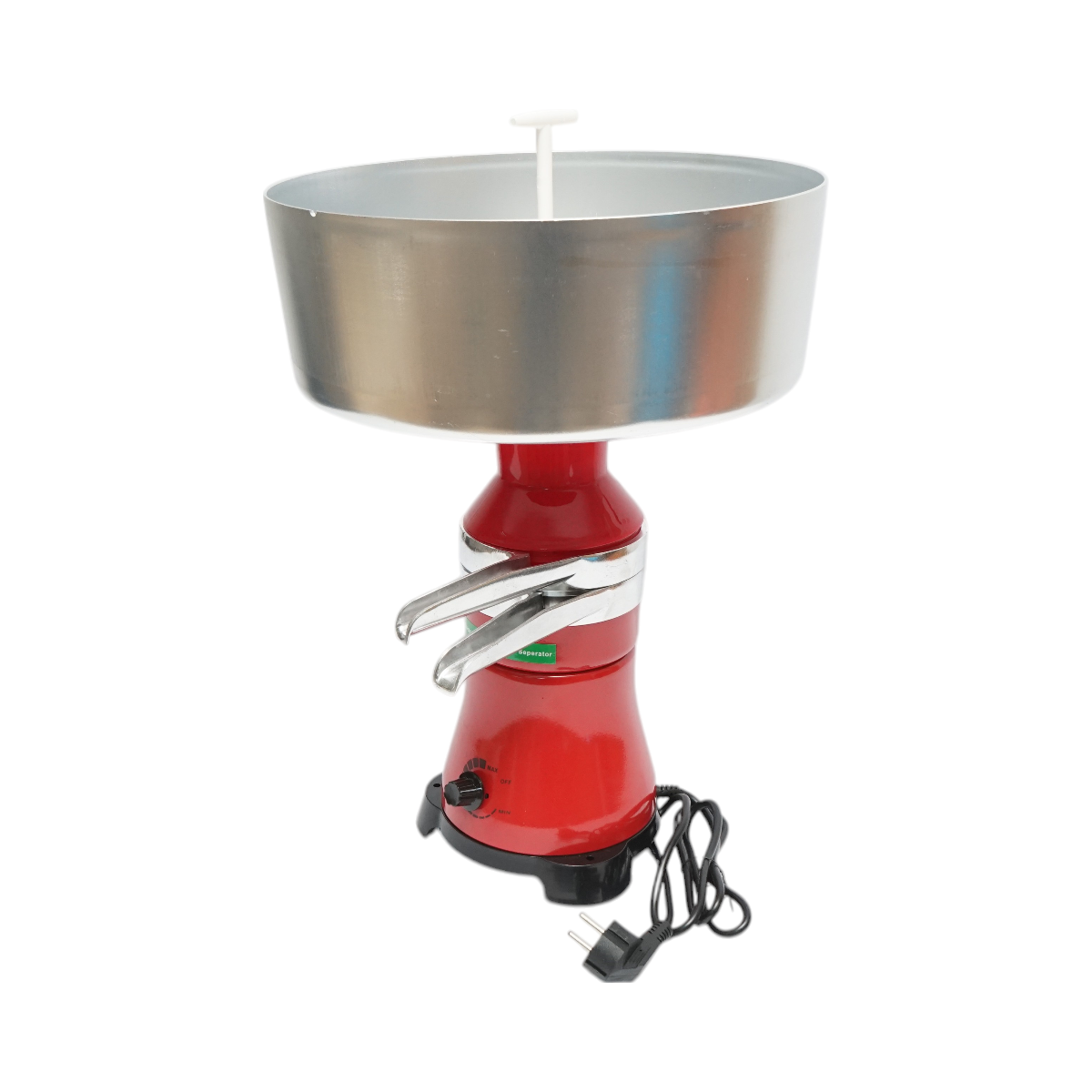 Separator for cream from milk or for automatic degreasing 300W, 220V, aluminum container 12L, capacity 80L/h