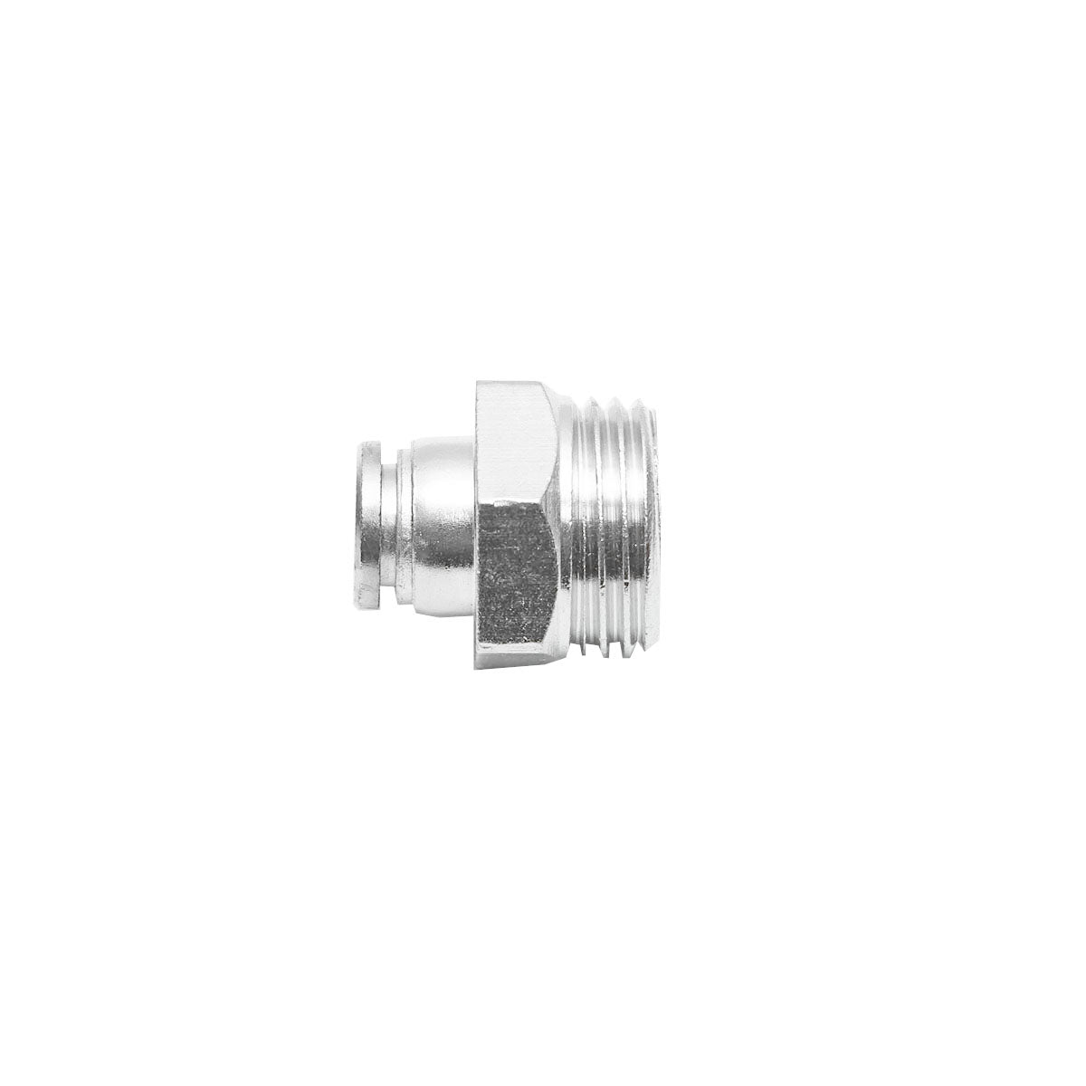 The quick right metal connector and metal screw fi 8 with 1/2