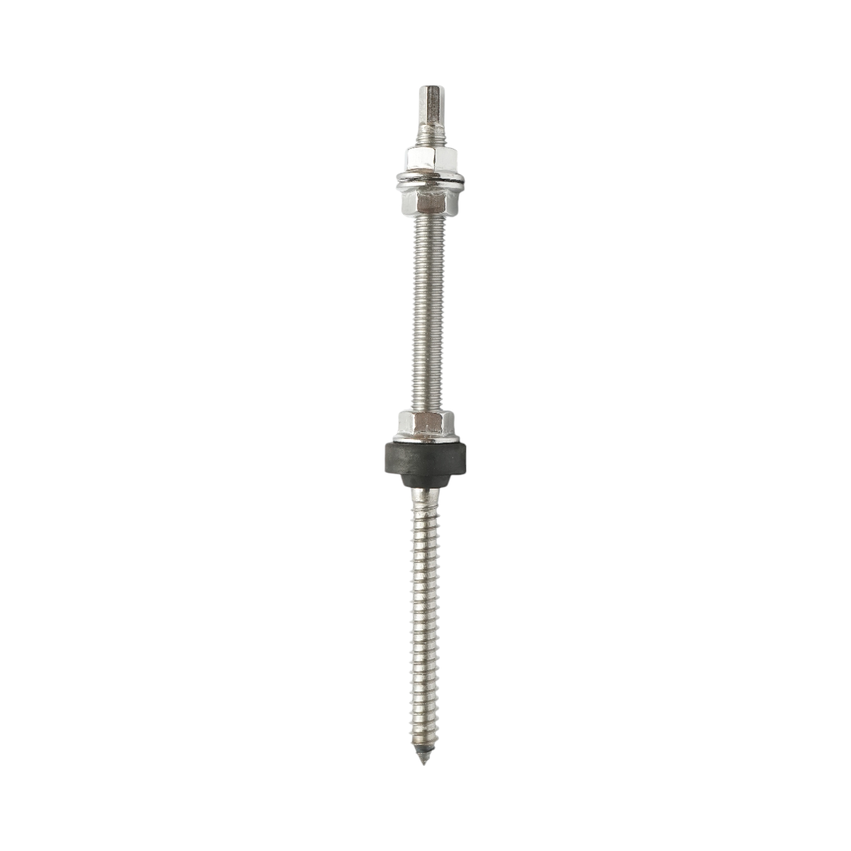 Spacer bolt for corrugated roof M10x200mm with rubber seal for mounting solar photovoltaic panel system B